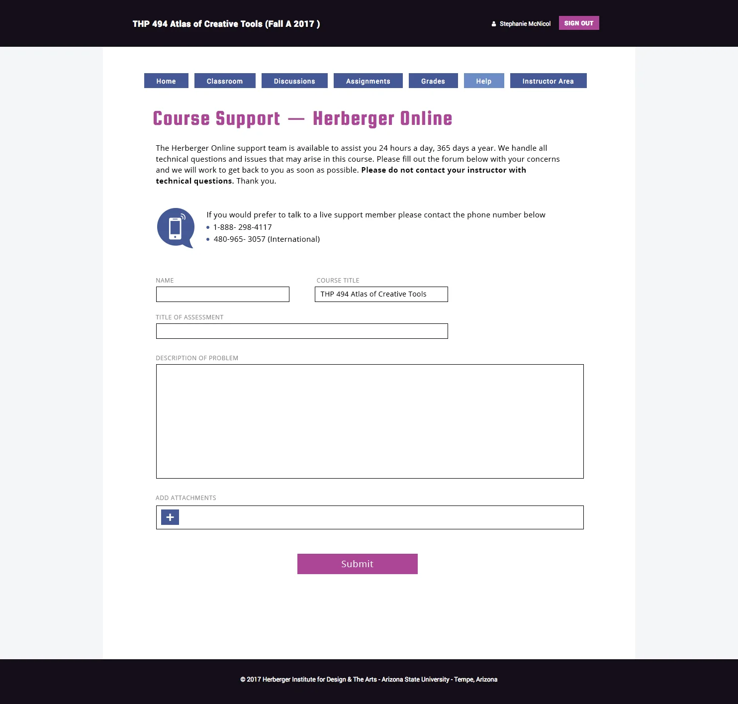 Redesigned Atlas help forum with fewer steps and simplified language for submitting help tickets